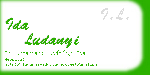 ida ludanyi business card